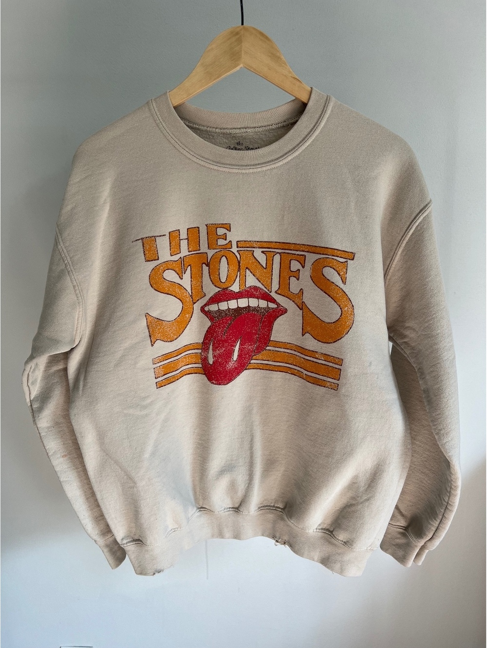 Rolling Stones Live Goods Sweatshirt Small Distressed Vintage Style Graphic